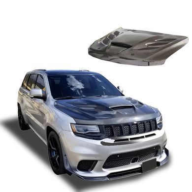 Карбоновый тюнинг капот для Jeep Grand Cherokee 2013-2023 г.в. Джип Гранд Чероки