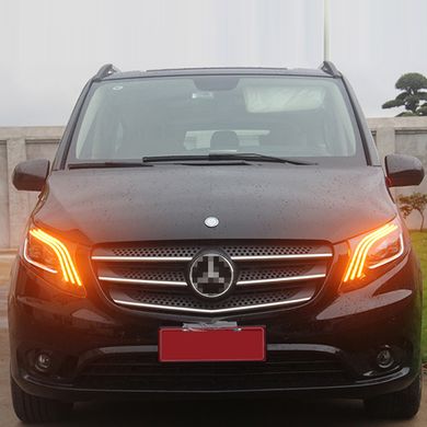 Передние лед фары Mercedes Vito W447 2014+ г.в. Мерседес Вито стиль 222, Оптика, Mercedes, Альтернативная оптика, Vito, Новое, На штатные места, Vito ( W447) 2014-