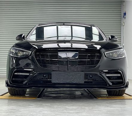 Тюнинг обвес Mercedes S-класс W223 стиль Brabus 2020+ г.в. Мерседес 223, Черный, Внешний Тюнинг, Mercedes, Комплект обвеса, Не требуется, ABS-пластик, S-Class, Новое, На штатные места, S-CLASS (W223) 2021-