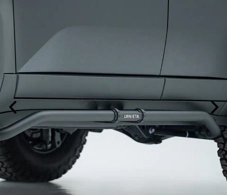 Бічні пороги для Toyota Prado 250 2024 р.в. Urnieta, Черный