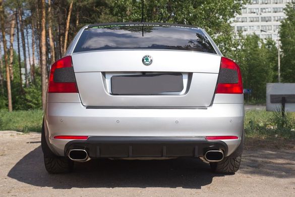 Диффузор на задний бампер Skoda Octavia A5 2008-2013 г.в. Шкода Октавиа А5