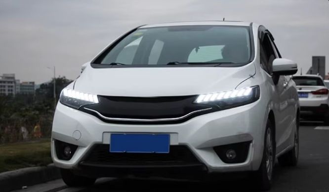 Передні тюнінг лед фари Honda Fit 2014-2020 р.в. Хонда Фіт, Honda, Альтернативная оптика, Новое