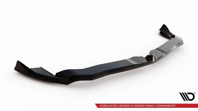 Накладка на передній бампер спліттер Alfa Romeo Giulia Quadrifoglio, Черный