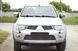 Защитная сетка переднего бампера Mitsubishi Pajero Sport 2008-2014 г.в. Паджеро Спорт