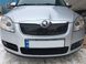 Зимняя заглушка решетки радиатора Skoda Fabia II 2007-2010 г.в. Шкода Фабиа, Черный, Skoda, Накладка на передний бампер, Не требуется, ABS-пластик, Fabia, Новое, На штатные места, F3 (QCJ7160) 2005–