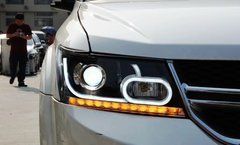 Передние лед фары для Dodge Journey 2009-2016 г.в. Додж Жорней, Dodge, Альтернативная оптика, Новое, На штатные места