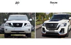 Тюнінг обвіс Nissan Patrol Y62 2010+ г.в. , Nissan, Комплект обвеса, Требуется, Полипропилен, Patrol, Новое, На штатные места, PATROL (Y62) 2010-