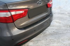 Накладка на задній бампер KIA Rio III 2011-2015 р.в. (Дорестайлінг) Кіа Ріо