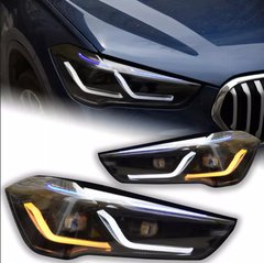 Передние тюнинг лед фары BMW X1 F48 F49 2016-2021 г.в. БМВ Х1, Внешний Тюнинг, BMW, Альтернативная оптика, X1, Новое, На штатные места, X1 (F48) 2016-2021