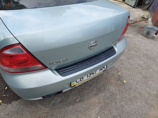 Накладка на задній бампер Nissan Almera Classic 2007-2012 р.в. Нісан Альмера Класік