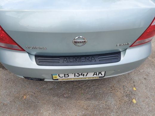 Накладка на задній бампер Nissan Almera Classic 2007-2012 р.в. Нісан Альмера Класік