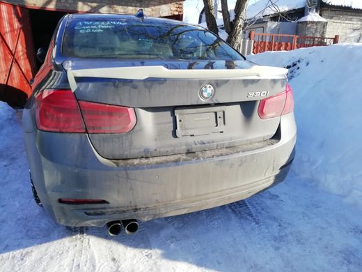 Спойлер крышки багажника сабля BMW 3-серии F30 2012-2018 г.в. стиль M4, Серый грунт (под покраску), BMW, Спойлер, Требуется, ABS-пластик, 3-Series, Новое, На штатные места, 3 (F30) 2011-