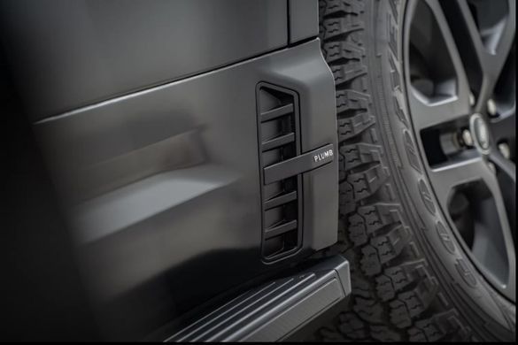 Бічні пороги для Land Rover Defender 2020 р.в. Дефендер, Черный