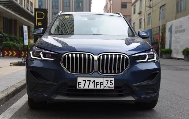 Передні тюнінг лід фари BMW X1 F48 F49 2016-2021 р.в. БМВ Х1, Зовнішній тюнінг, BMW, Альтернативная оптика, X1, Новое, На штатные места, X1 (F48) 2016-2021