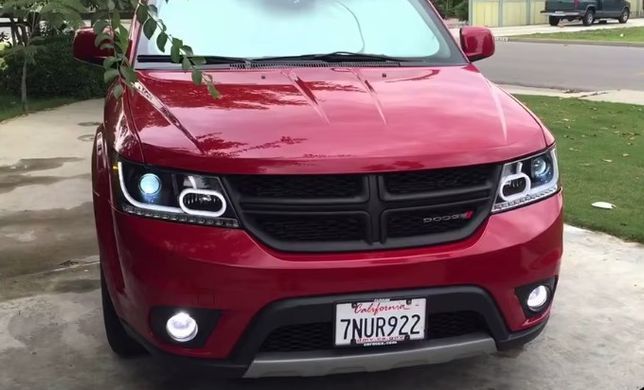 Передні лед фари для Dodge Journey 2009-2016 р.в. Додж Жорней, Dodge, Альтернативная оптика, Новое, На штатные места