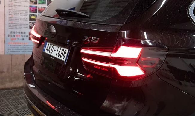 Задние тюнинг лед фонари BMW X5 F15 2013-2018 г.в. БМВ Х5 Ф15, BMW, Альтернативная оптика, X5, Новое, На штатные места, X5 (F15) 2013-