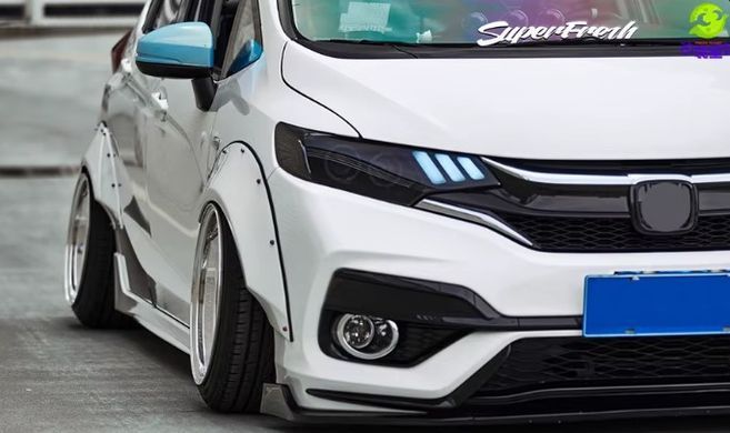 Передні тюнінг лед фари Honda Fit 2014-2020 р.в. Хонда Фіт, Honda, Альтернативная оптика, Новое
