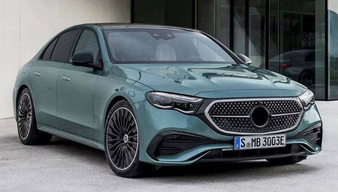 Передние тюнинг лед фары Mercedes E-class W214 2023+ г.в. Мерседес Е214, Mercedes, Альтернативная оптика, E-Class, Новое, На штатные места
