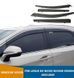 Дефлектори на вікна вітровики з хром молдингом для Lexus RX 2023+ р.в., Черный