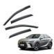 Дефлектори на вікна вітровики з хром молдингом для Lexus RX 2023+ р.в., Черный