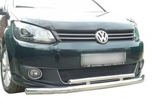 Защита переднего бампера (двойной ус 60\48мм) Volkswagen Caddy 2004-2010 г.в.