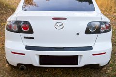 Накладка на задній бампер Mazda 3 седан 2006-2009 Рестайлінг I (BK)