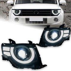 Передние фары лед Mitsubishi Pajero 2006-2018 г.в. Митсубиси Паджеро, Внешний Тюнинг, Mitsubishi, Альтернативная оптика, Pajero, Новое, На штатные места, PAJERO IV (V8_W, V9_W) 2006-
