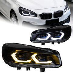 Передние лед фары для BMW 2-серии F45 2014-2021 г.в. БМВ 2 Ф45, Оптика, BMW, Альтернативная оптика, Новое, На штатные места
