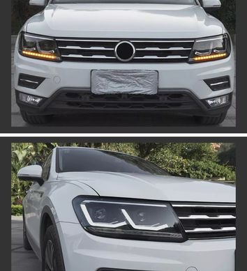 Передние фары лед Volkswagen Tiguan 2017-2020 г.в. Тигуан, Внешний Тюнинг, Volkswagen, Альтернативная оптика, Tiguan, Новое, На штатные места, Tiguan 2017-