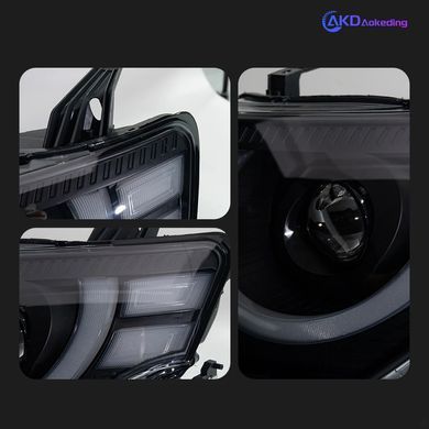 Передние фары лед Mitsubishi Pajero 2006-2018 г.в. Митсубиси Паджеро, Внешний Тюнинг, Mitsubishi, Альтернативная оптика, Pajero, Новое, На штатные места, PAJERO IV (V8_W, V9_W) 2006-