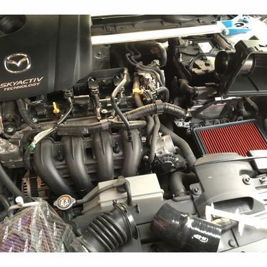 Фильтр нулевого сопротивления в штатное место для Mazda 3, 6, CX-5, Premacy, Красный, Воздушный фильтр, Mazda, Новое, На штатные места