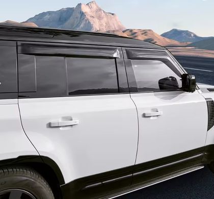 Дефлекторы на окна ветровики  для Land Rover Defender 2020+ г.в. Дефендер, Черный
