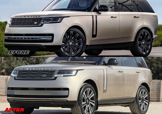 Передній бампер для Range Rover Vogue L460 2022+ г SV Edition, Серый грунт (под покраску)