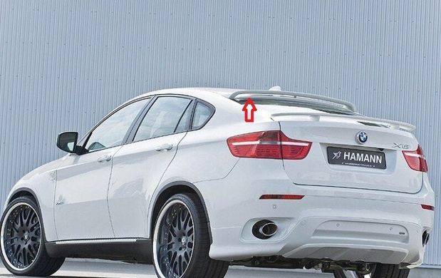 Козырёк спойлер на заднее стекло BMW X6 E71 2007-2013 г.в. в стиле Hamann