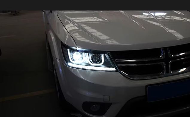 Передние лед фары для Dodge Journey 2009-2016 г.в. Додж Жорней, Dodge, Альтернативная оптика, Новое, На штатные места