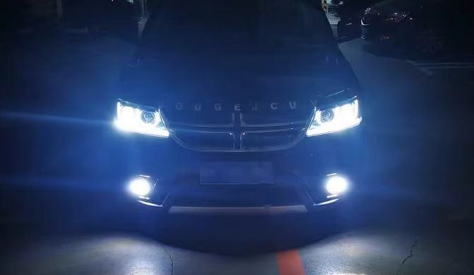 Передние лед фары для Dodge Journey 2009-2016 г.в. Додж Жорней, Dodge, Альтернативная оптика, Новое, На штатные места
