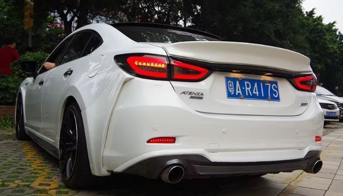 Задні тюнінг лед фонарі Mazda 6 седан 2013-2018 р.в. Мазда 6, Mazda, Альтернативная оптика, 6, Новое, На штатные места, 6 Sedan (GJ, GH) 2012-
