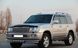 Защита переднего бампера двойной ус с зубами Toyota Land Cruiser 100 1998-2007 г.в.