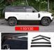 Дефлекторы на окна ветровики  для Land Rover Defender 2020+ г.в. Дефендер, Черный