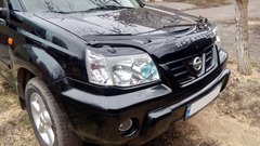 Вії на фари Nissan X-TRAIL 2000-2006 р.в., Черный, Зовнішній тюнінг, Nissan, Декоративные накладки, Требуется, ABS-пластик, X-Trail, Новое, X-TRAIL (T30) 2001-2005, Накладки на переднюю оптику