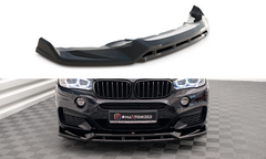 Накладка на передній бампер сплітер BMW X6 F16 версія M-pack 2014-2018 р.в. Х6 Ф16, Черный, Зовнішній тюнінг, BMW, Накладка на передний бампер, Не требуется, ABS-пластик, X6, Новое, На штатные места, X6 (F16) 2014-