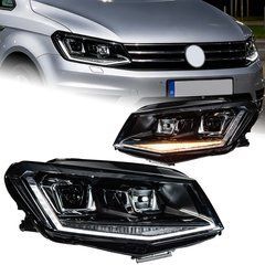 Передние тюнинг лед фары для Volkswagen Caddy 2015-2020 г.в. Волксваген Кади, Volkswagen, Альтернативная оптика, Caddy, Новое, На штатные места