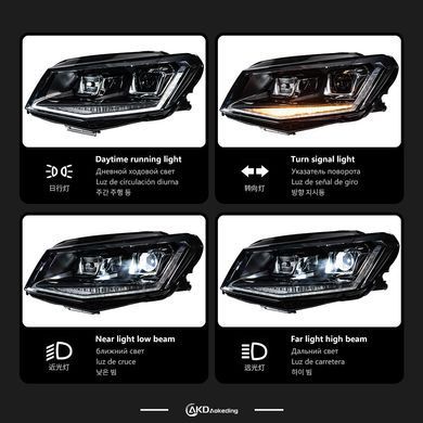 Передние тюнинг лед фары для Volkswagen Caddy 2015-2020 г.в. Волксваген Кади, Volkswagen, Альтернативная оптика, Caddy, Новое, На штатные места