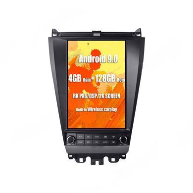 Штатная магнитола в стиле тесла Honda Accord 7 2003-2007 г.в. Хонда Акорд 7  Android, GPS, Автомагнитола, Honda, Accord, Новое, На штатные места, ACCORD VII (CL) 2003-