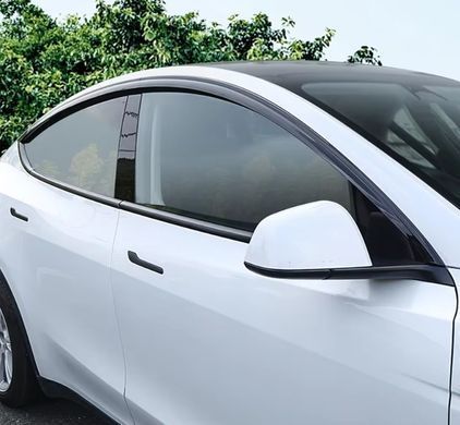 Дефлектори на вікна вітровики для Tesla Model 3, Черный