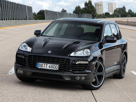 Реснички на передние фары (очки) Porsche Cayenne 957 2007-2010 г.в. Порше Каен