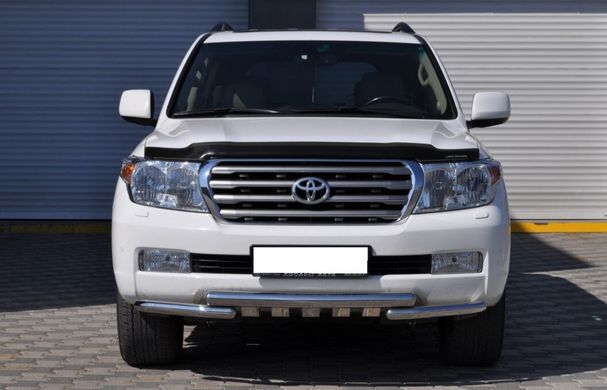 Защита переднего бампера ус с зубами Toyota Land Cruiser 200 2008-2015 г.в.