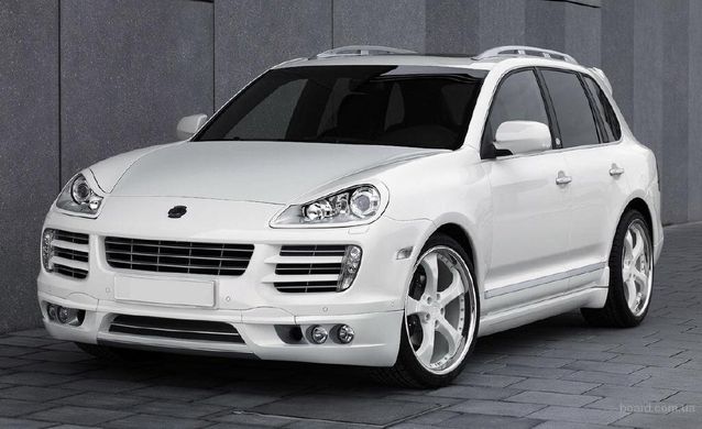 Реснички на передние фары (очки) Porsche Cayenne 957 2007-2010 г.в. Порше Каен