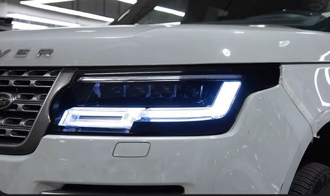 Передні тюнінг лед фари Land Rover Vogue 2013-2022 р.в. Рендж Ровер Вог, Land Rover, Альтернативная оптика, Range Rover, Новое, На штатные места