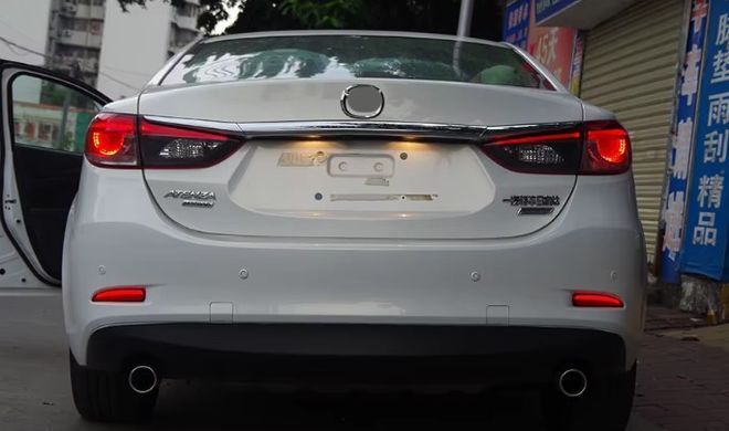 Задні тюнінг лед фонарі Mazda 6 седан 2013-2018 р.в. Мазда 6, Mazda, Альтернативная оптика, 6, Новое, На штатные места, 6 Sedan (GJ, GH) 2012-